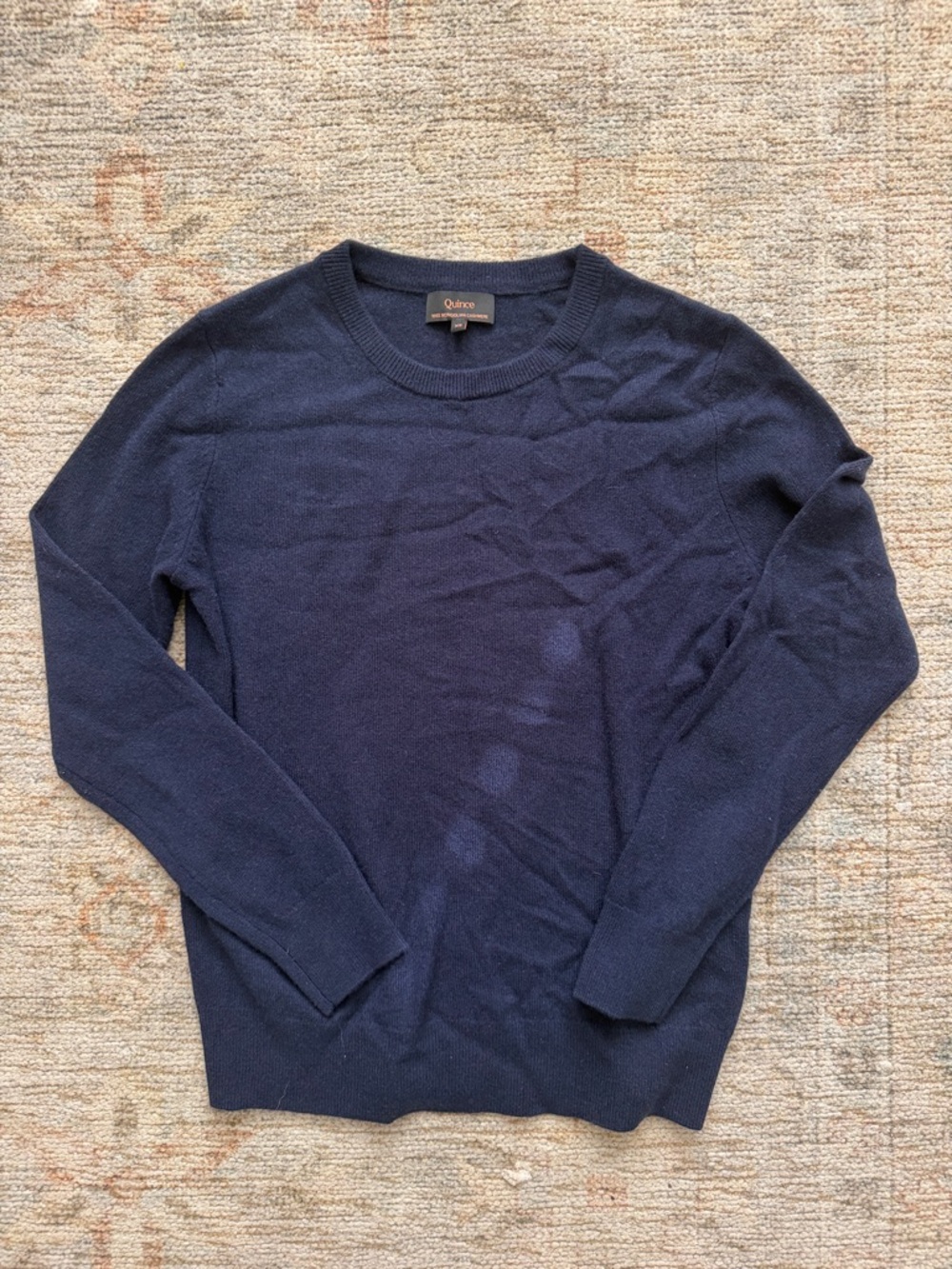 Quince women’s  Dark Navy Crewneck Sweater
